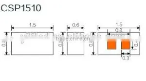 Low Cost Mini LED Chip CSP1510 for Car Lights LED thumbnail-4