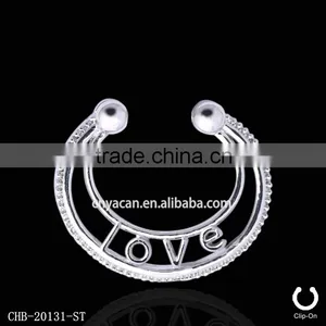 Non Piercing Septum Indian Nose Ring Gold thumbnail-1