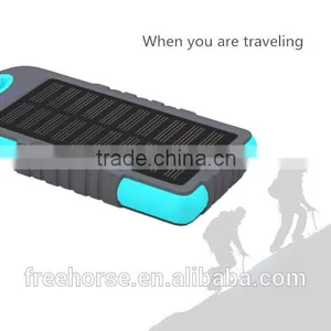 Manufacturer China,8000mAh Solar Power Bank Charger Solar Cell Phone Charger With Led Light thumbnail-3