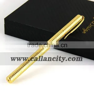 Handcrafted Diamond Inlay Luxury Gold Pen thumbnail-1