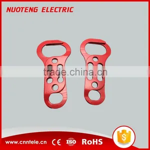 DSH01 Highly Visible Red Drable Six Hole Multiple Lockout Hasp thumbnail-1