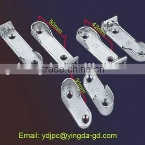 High Quality Wardrobe Oval Flange/coat Rack Bracket/suspension Hanging Rail Support From Oval Tube Factory thumbnail-1
