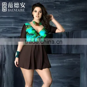 Balneaire Plus Size Women One Piece Swimwear,XXXXL thumbnail-2