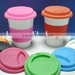 2015 New Anti-slip Cup Cover Silicone Rubber Cup Sleeve With High Temperature Resistant thumbnail-1