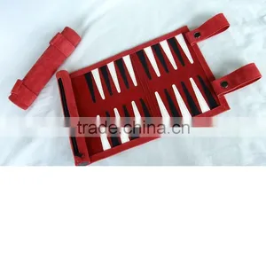Custom Chinese Real Leather Backgammon thumbnail-4