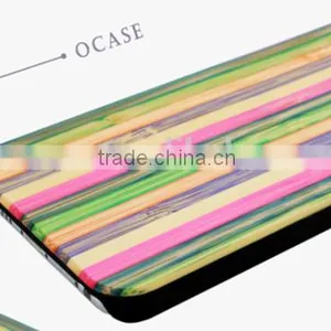 Ocase Pretty Colorful PC/TPU + Rainbow Wood Two in One Phone Case for Iphone 6 thumbnail-2