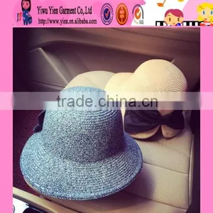 2016 Latest Factory Direct Ladies Custom Bucket Hat High Quality Big Butterfly Knot Cypress Hill Bucket Hat thumbnail-1