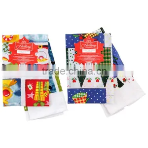 Christmas Print Kitchen Apron Set With Towel China Suppliers thumbnail-1