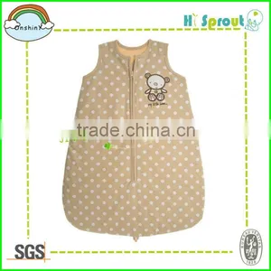 Two-side Plush Printed Brown Cotton Kids Sleeping Bags thumbnail-1
