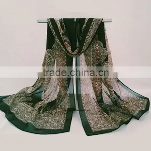 New Style Women Fashion Long Soft Scarf Chiffon Scarf Wrap Shawl Stole Scarves thumbnail-5