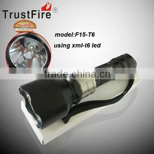 Factory Sales TrustFire F15-T6 Rechargeable Zoomable Led Flashlight Outdoor Camping Led Flashlight thumbnail-1