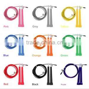 Crossfit Plastic Handle Custom Speed Jump Rope Stainless Steel Wire Jumping Skipping Aerobic Exercise Ropes 3m-14m thumbnail-1