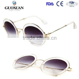 ADE WU Reminiscent Wholesale Metal Temple Sunglass Round SMU 12NS thumbnail-1