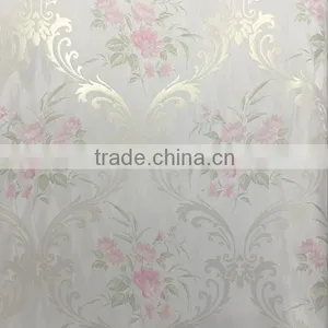 Paper Back Vinyl Wallpaper With Beautiful Pear Gloss Flowers thumbnail-2
