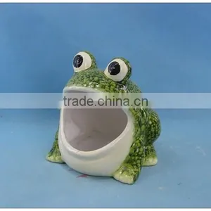 Cheap Frog Ceramic Garden Decoration Pot, Pottery Garden Flower Pot thumbnail-1