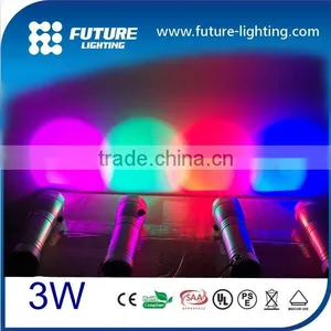 China 2016 Wholesale Factory Small Portable Color Changing Flash and Strobe 3W RGB Flashlight Torch Waterproof thumbnail-1