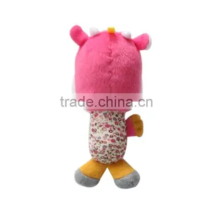 Baby Plush Confort Toy Kaifulan New Style Bell Inside Pink Cattle thumbnail-2