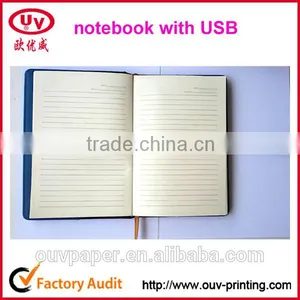 2016 a5 pu Leather Notebook in Gift Set With USB thumbnail-3