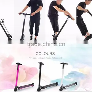 2016 New 5 Inch Foldable Electric Scooter Carbon Fiber Road Bike With Led Light thumbnail-2