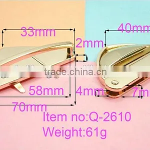 Fashion and New Metal Bag Fittings Lock Q-2610 thumbnail-1