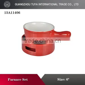 2015 Hot Sale Unique Ceramic Cheese Fondue Set thumbnail-1