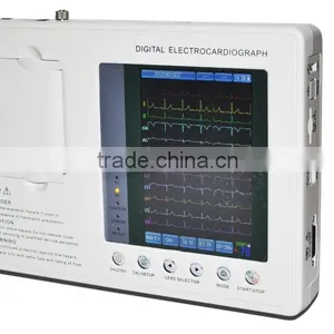 2015 New Digital 3-channel Color Electrocardiograph ECG EKG Machine With Low Price thumbnail-2