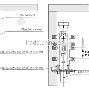 Concealed Wall Hanging Cabinet Hanger Bracket thumbnail-2
