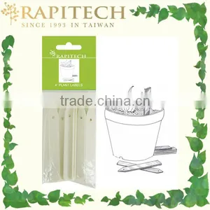 4 Inch White Gardening Plant Tag Plastic Plant Label thumbnail-1