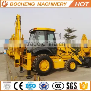 Used Backhoe Wheel Loader SAM388 With 1CBM Bucket For Sale thumbnail-4