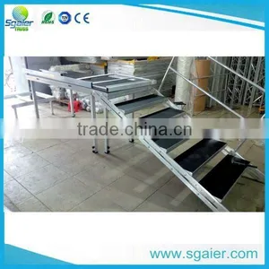 Modular Square Stage With 4 Steps Stairs With Square Legs thumbnail-4