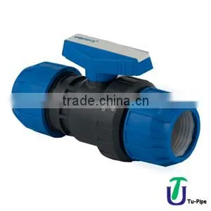 U-PVC True Union Ball Valve (Both Side Compression Adaptor Outlets) thumbnail-1