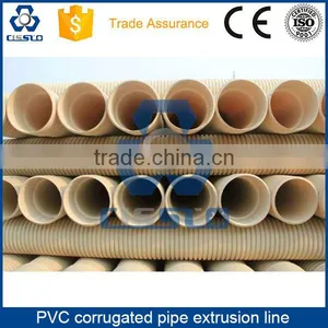 CE STANDARD HIGH PERFORMANCE PVC DOUBLE WALL CORRUGATED PIPE MAKING MACHINERY thumbnail-6