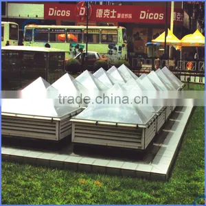 Red/yellow/brown Clear Skylight Covers for Bus Stop thumbnail-5