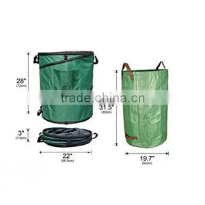 Gardzen 45 Gallon Pop Up Gardening Bag With Extra 40 Gallon Gardening Bag - Reusable Pop-Up Yard Lawn Garden Leaf Waste Bag thumbnail-2