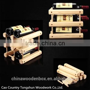 2015 Package Nice Wooden Wine Display Shelf thumbnail-1
