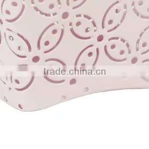 Pink Arc-shaped Metal Punched Pen Ruler Pencil Holder thumbnail-3