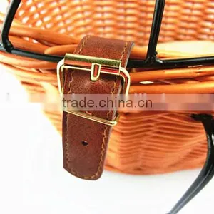 Cheap Willow Bike Basket for Dog thumbnail-5