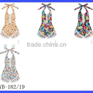 Summer Sleeveless Romper Girl Kid Baby Jumpsuit Floral Clothes Outfits thumbnail-6