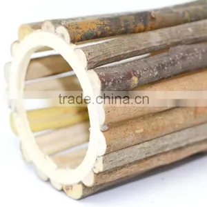 Wooden Pen Holder. Wood Branch Pen Pot, Cylinder Wood Pen Holder thumbnail-4