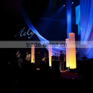 Wedding,festival ,events Advertising Decorative Inflatable LED Lighting Pillar for Sale thumbnail-1