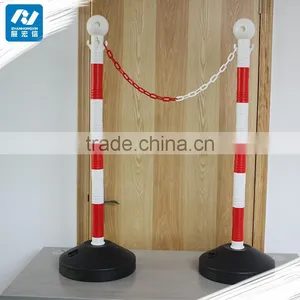 Plastic Chain Barrier/red/white Plastic Stanchion thumbnail-1