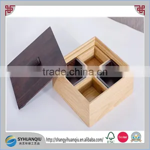 High Quality Pine Wood Small Wooden Snaks Storage Box CN thumbnail-1