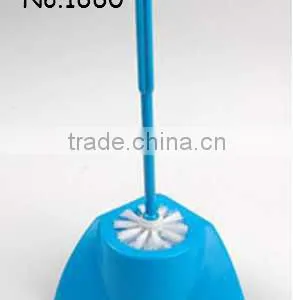 New Design Toilet Brush Plastic Cleaning Brush Sets With Holder and Hook thumbnail-3