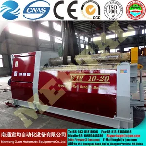 CE Cert Hydraulic W12 Hydraulic 4 Roller Plate Roll Bending Machine Veneer Reeling Machine thumbnail-5