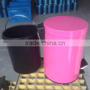 Red Color 410# Stainless Steel Dustbin/trashcan With Good Quality thumbnail-3
