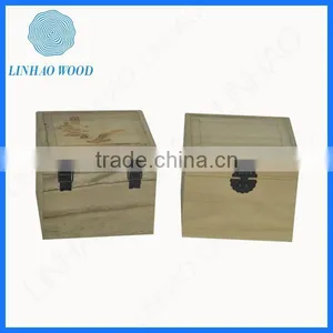 Newest Rectangle Wood Box With Metal Hinge thumbnail-4