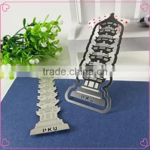 OEM Skeleton Silver S/S ODM Tower Shape Bookmark thumbnail-5
