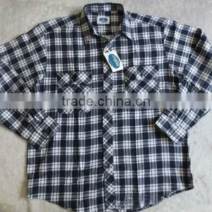 Mens Checks Cotton Flannel Shirts Stock Cheap Wholesale Flannel Shirts China Gold Supplier thumbnail-1