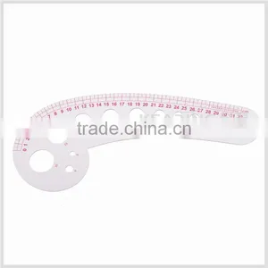 Kearing Vary Form Curve Ruler Armhole Curves Silk Printing Flexible Transparent Plastic Rulers # 6132 thumbnail-1