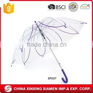 Manual Open Waterproof Transparent China Umbrella Factory For Girl thumbnail-1